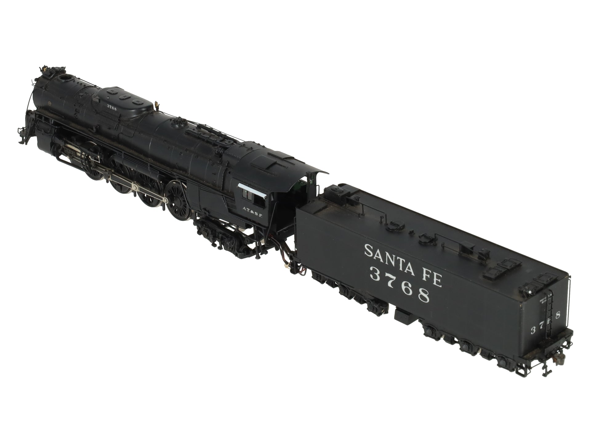 Hallmark BRASS HO Scale Atchison Topeka Santa Fe Steam Locomotive #3768 VG/Box