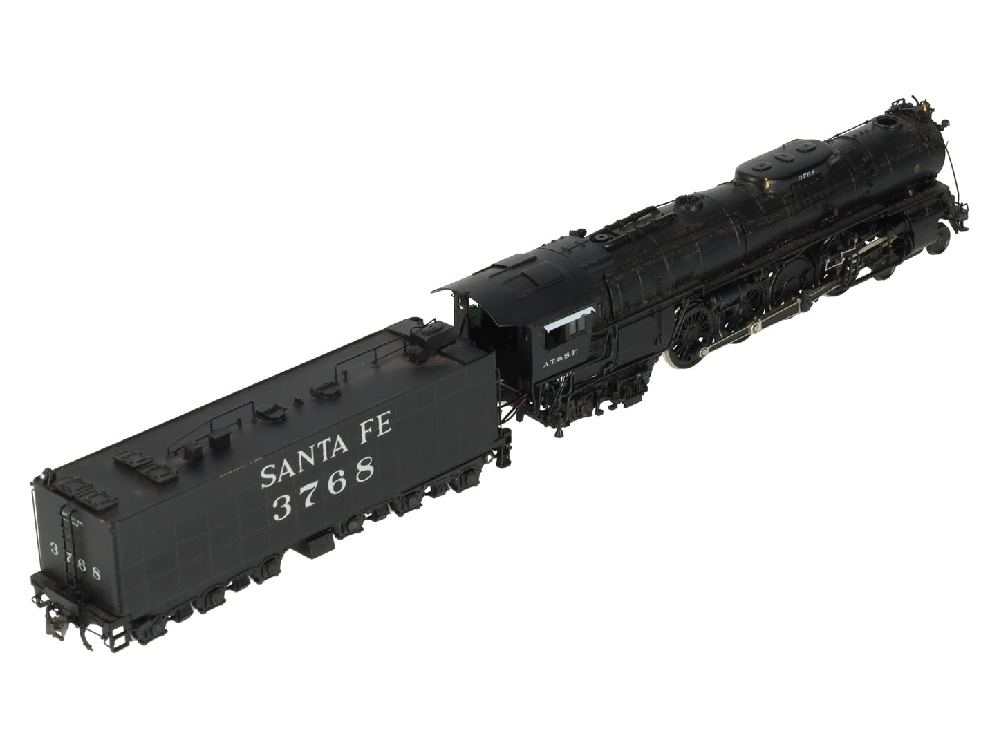 Hallmark BRASS HO Scale Atchison Topeka Santa Fe Steam Locomotive #3768 VG/Box