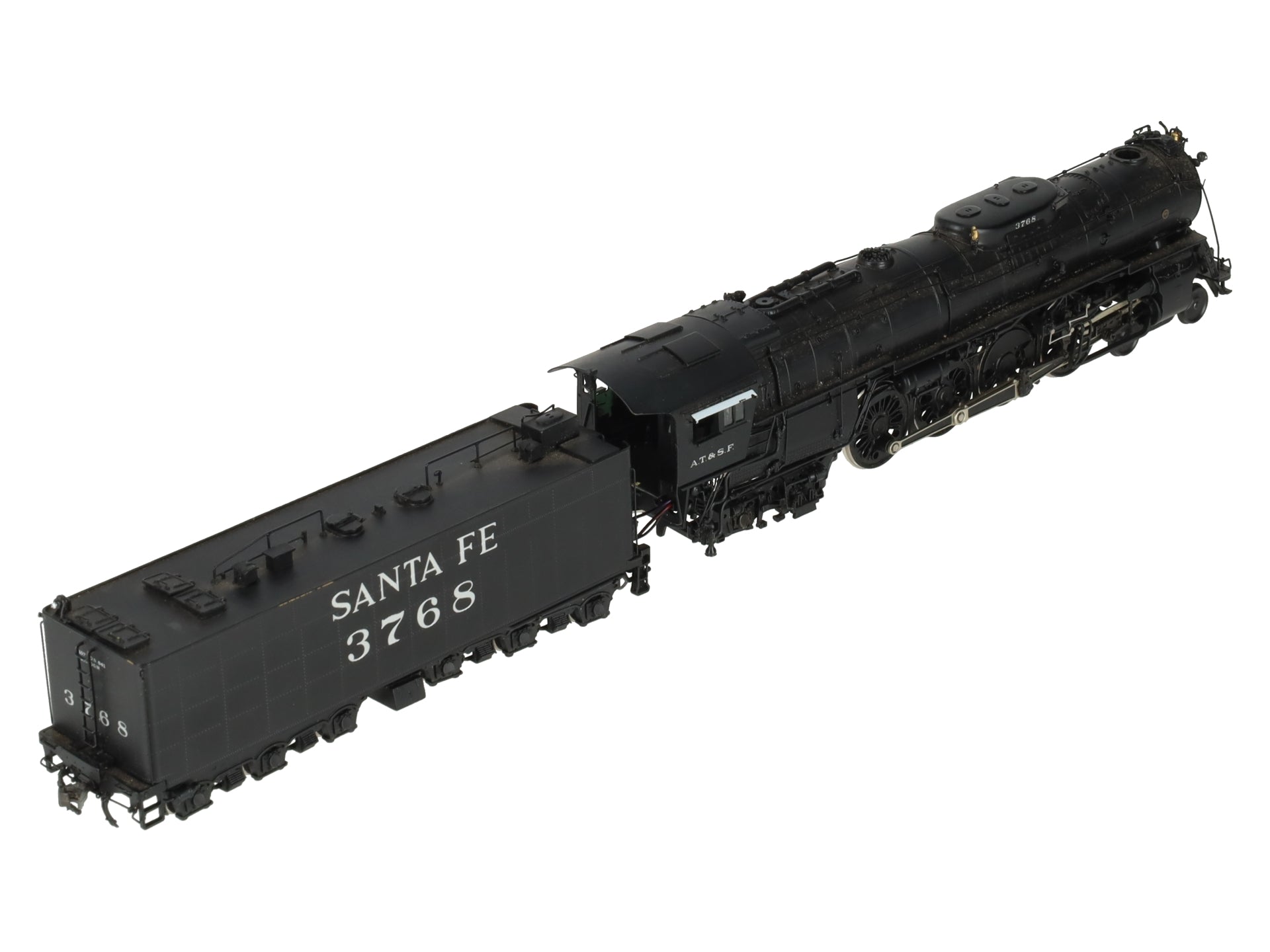 Hallmark BRASS HO Scale Atchison Topeka Santa Fe Steam Locomotive #3768 VG/Box