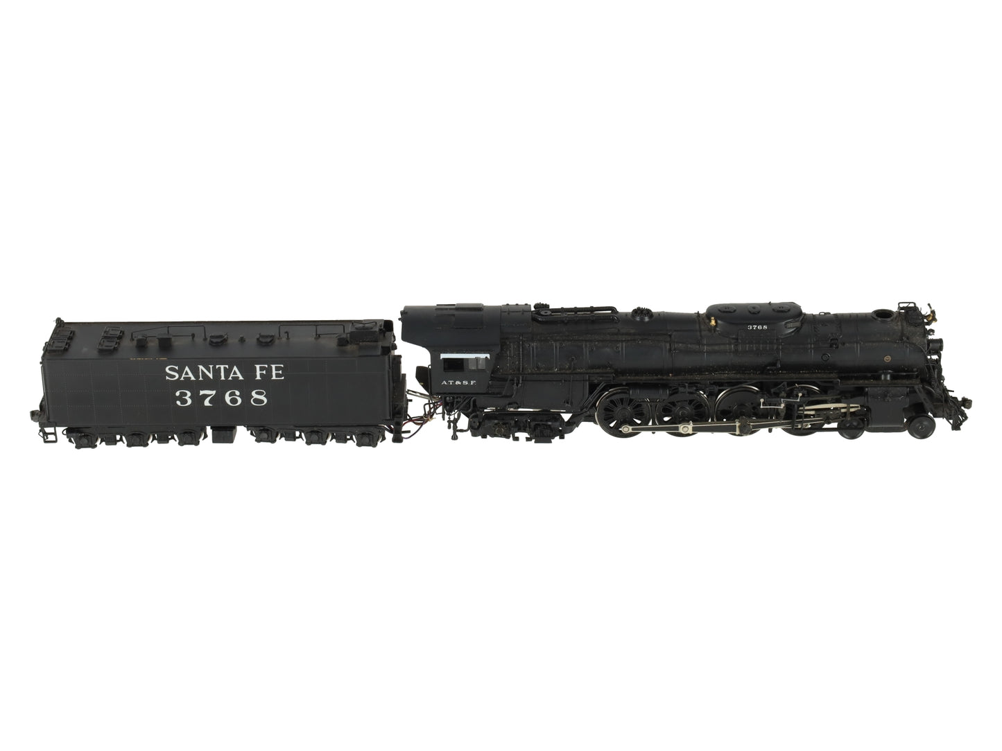 Hallmark BRASS HO Scale Atchison Topeka Santa Fe Steam Locomotive #3768 VG/Box