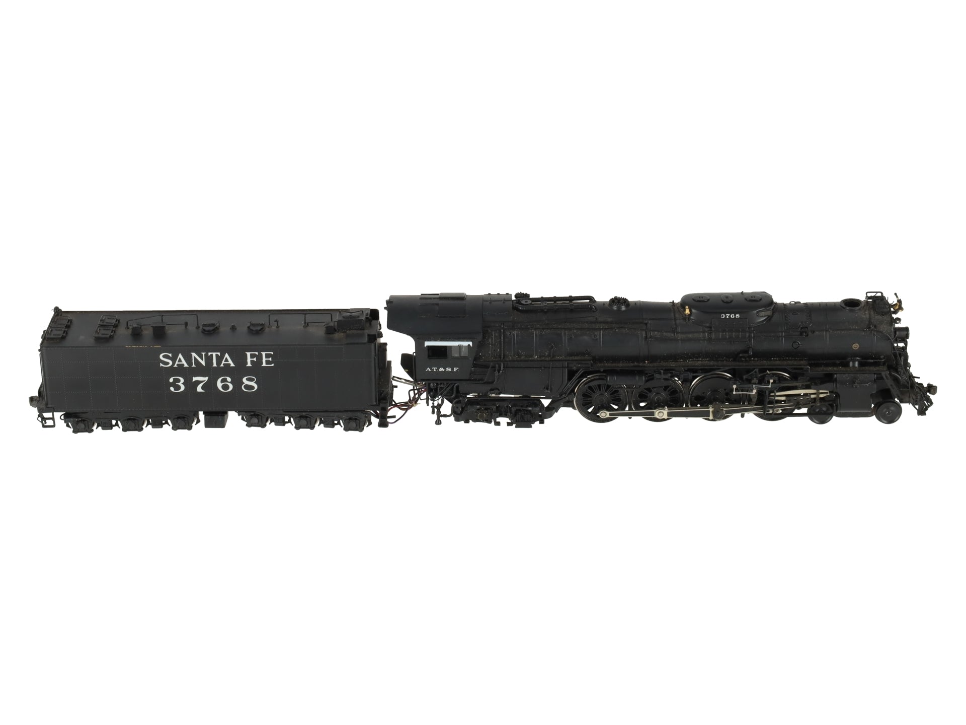 Hallmark BRASS HO Scale Atchison Topeka Santa Fe Steam Locomotive #3768 VG/Box