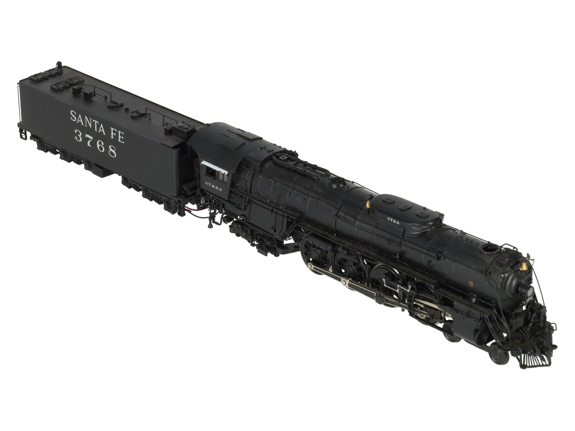 Hallmark BRASS HO Scale Atchison Topeka Santa Fe Steam Locomotive #3768 VG/Box