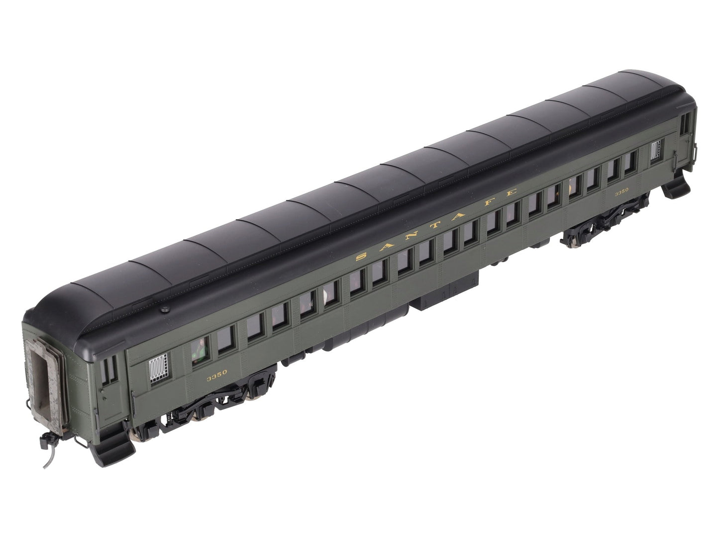 Golden Gate Depot O Santa Fe 80' Coach Passenger Car #3350 (2-Rail) EX