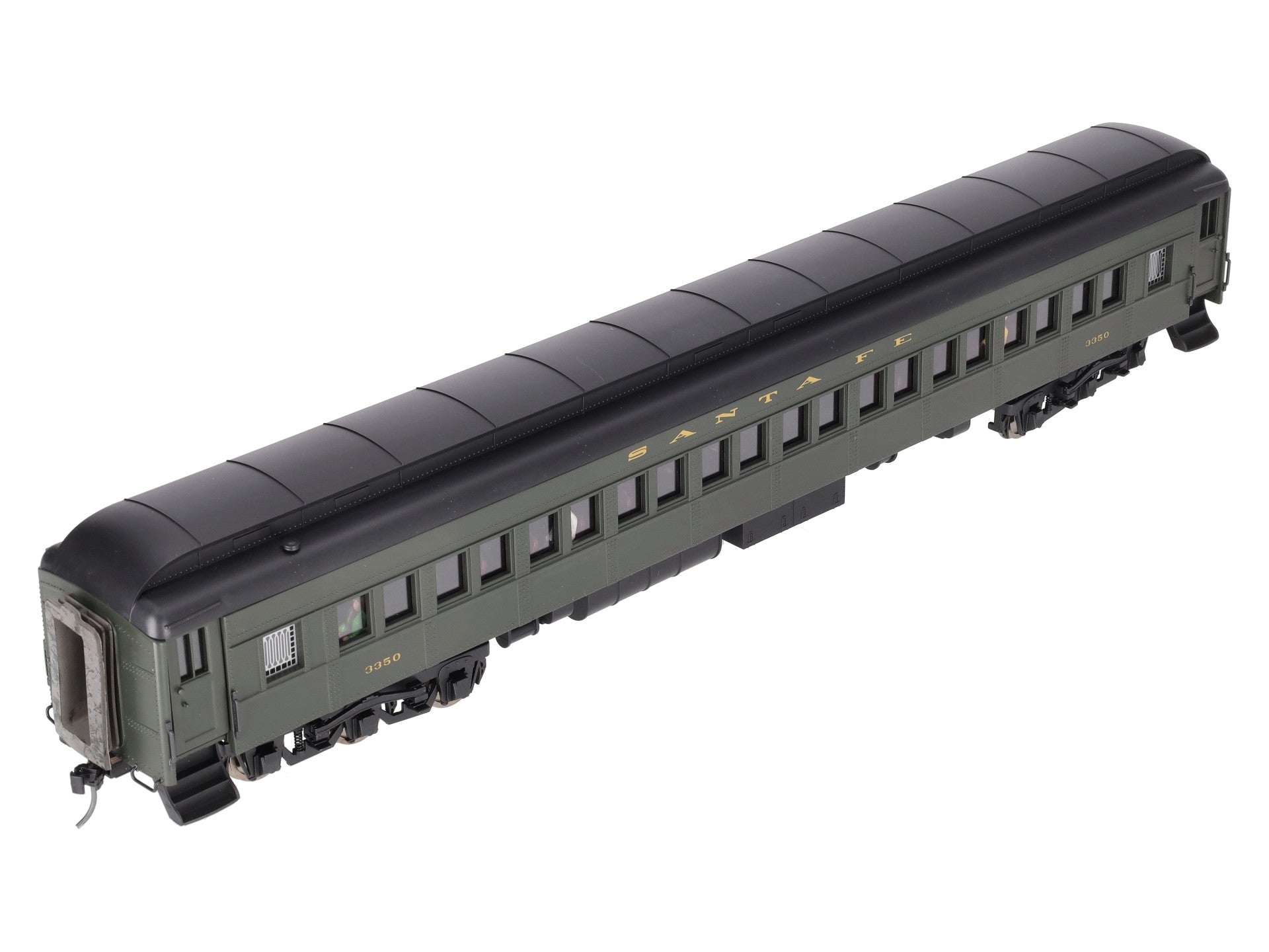 Golden Gate Depot O Santa Fe 80' Coach Passenger Car #3350 (2-Rail) EX