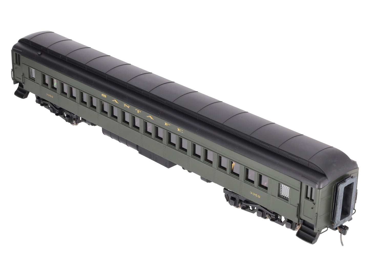 Golden Gate Depot O Santa Fe 80' Coach Passenger Car #3350 (2-Rail) EX