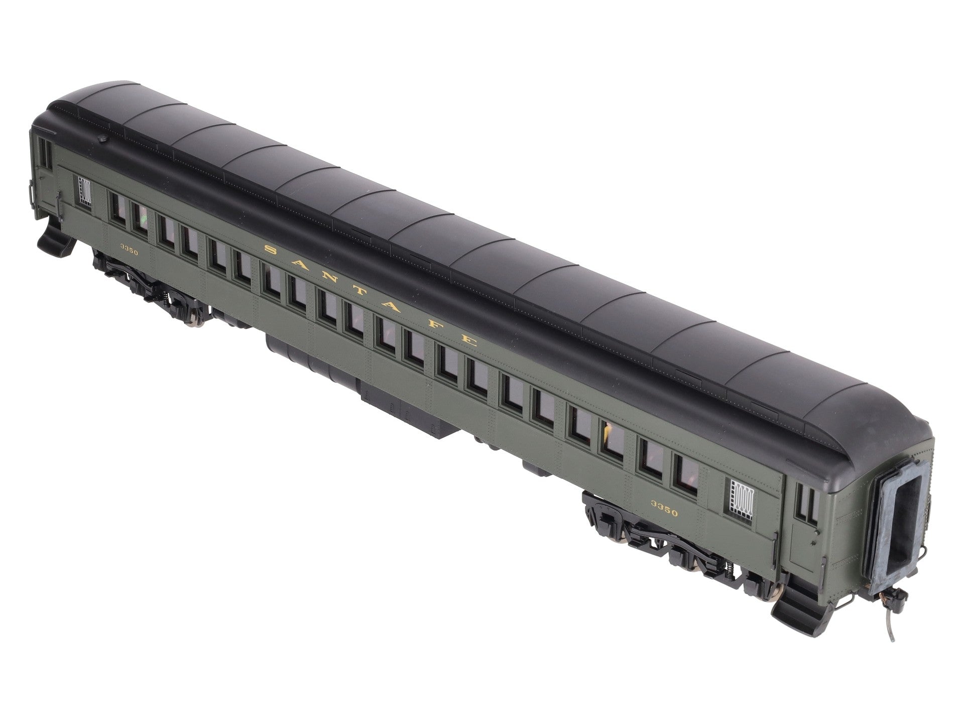 Golden Gate Depot O Santa Fe 80' Coach Passenger Car #3350 (2-Rail) EX