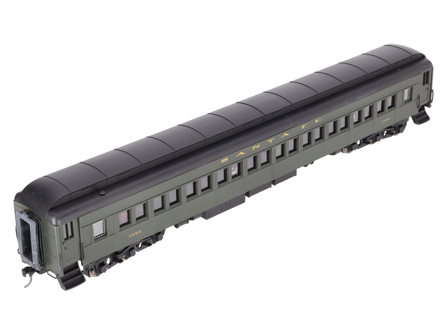 Golden Gate Depot O Santa Fe 80' Coach Passenger Car #3350 (2-Rail) EX