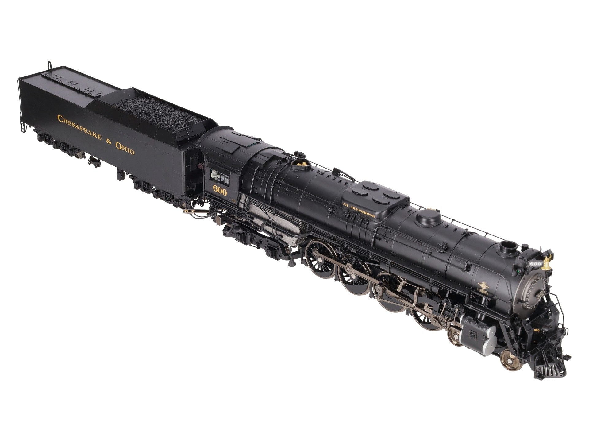 Sunset Models O Brass C&O Greenbrier 4-8-4 Steam Engine & Tender #600 (2-Rail) EX/Box