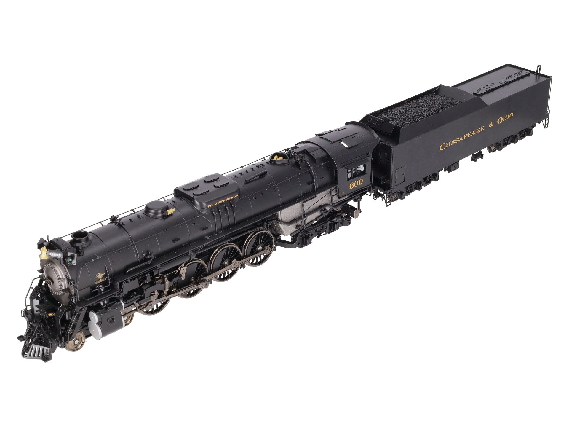 Sunset Models O Brass C&O Greenbrier 4-8-4 Steam Engine & Tender #600 (2-Rail) EX/Box