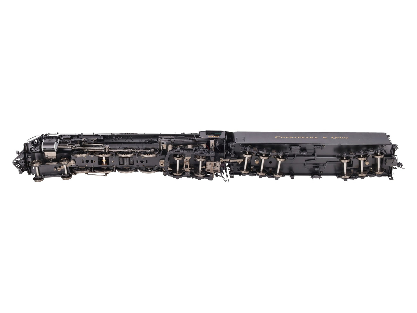 Sunset Models O Brass C&O Greenbrier 4-8-4 Steam Engine & Tender #600 (2-Rail) EX/Box