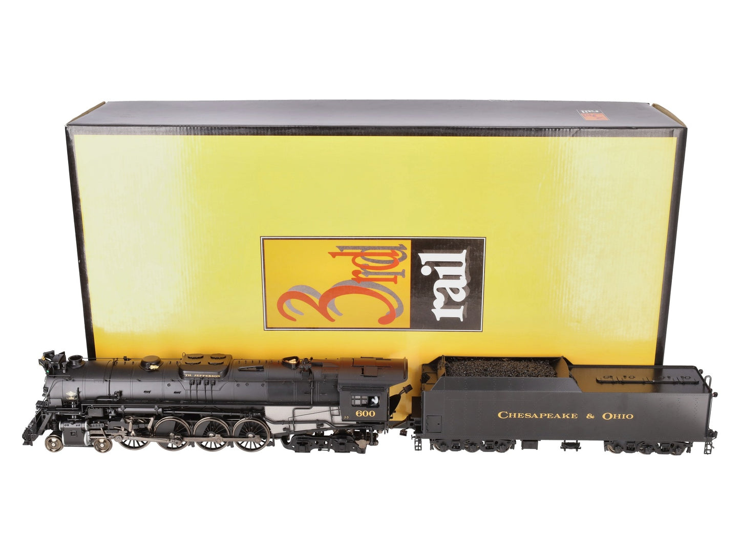 Sunset Models O Brass C&O Greenbrier 4-8-4 Steam Engine & Tender #600 (2-Rail) EX/Box