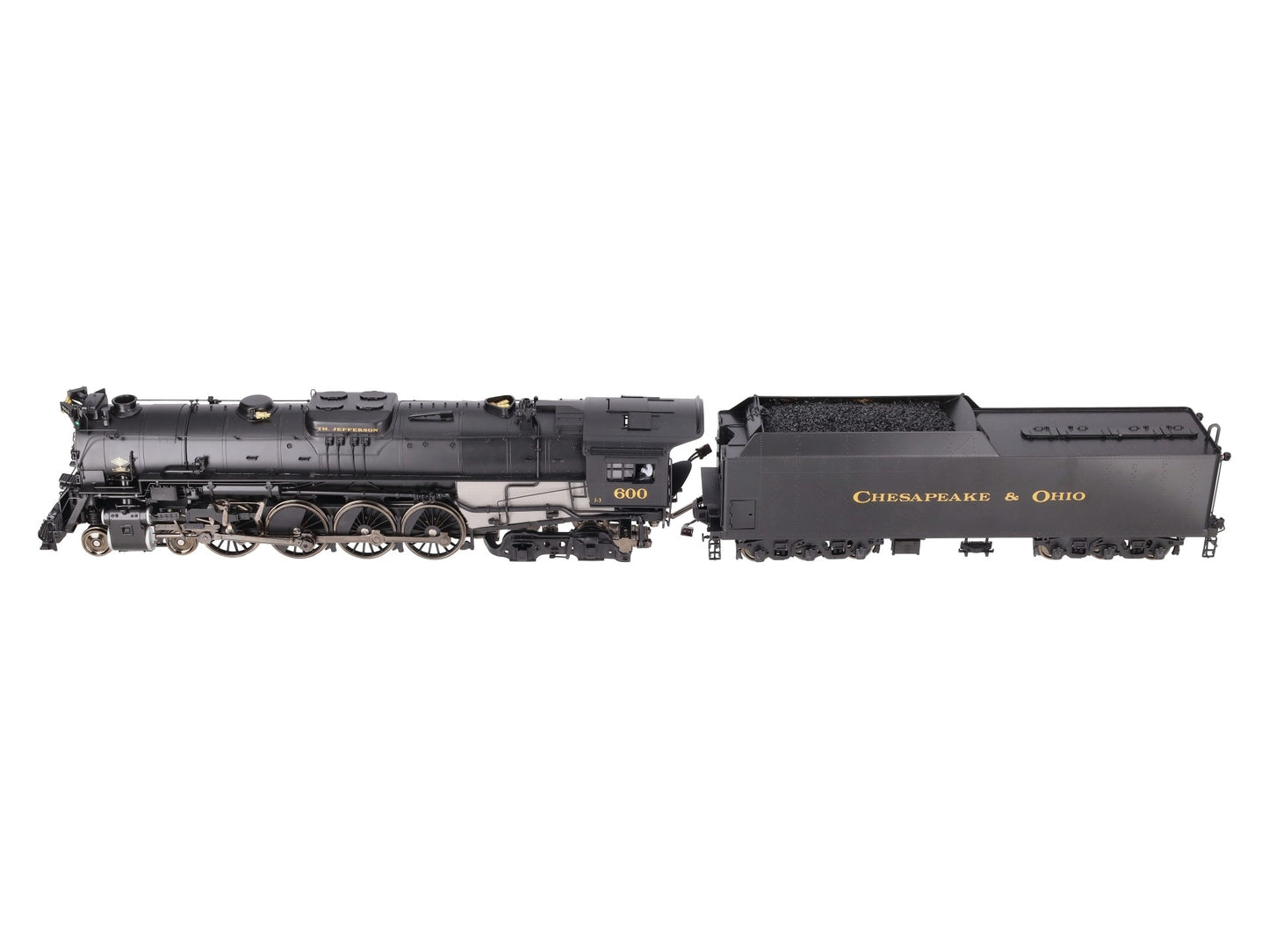 Sunset Models O Brass C&O Greenbrier 4-8-4 Steam Engine & Tender #600 (2-Rail) EX/Box