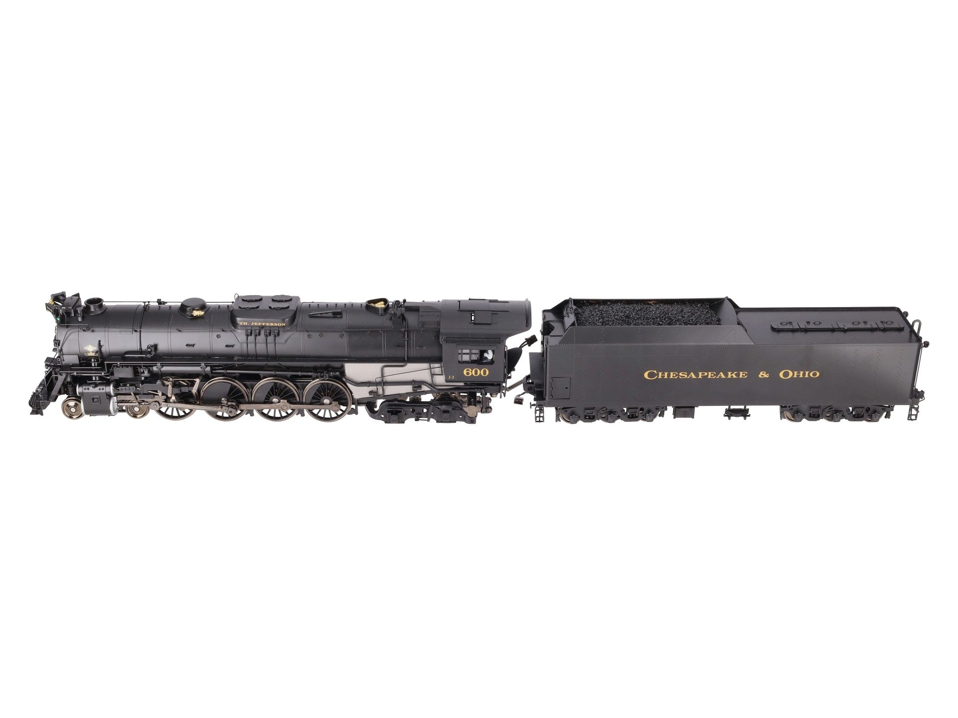 Sunset Models O Brass C&O Greenbrier 4-8-4 Steam Engine & Tender #600 (2-Rail) EX/Box