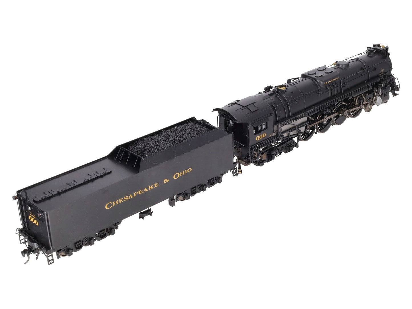 Sunset Models O Brass C&O Greenbrier 4-8-4 Steam Engine & Tender #600 (2-Rail) EX/Box