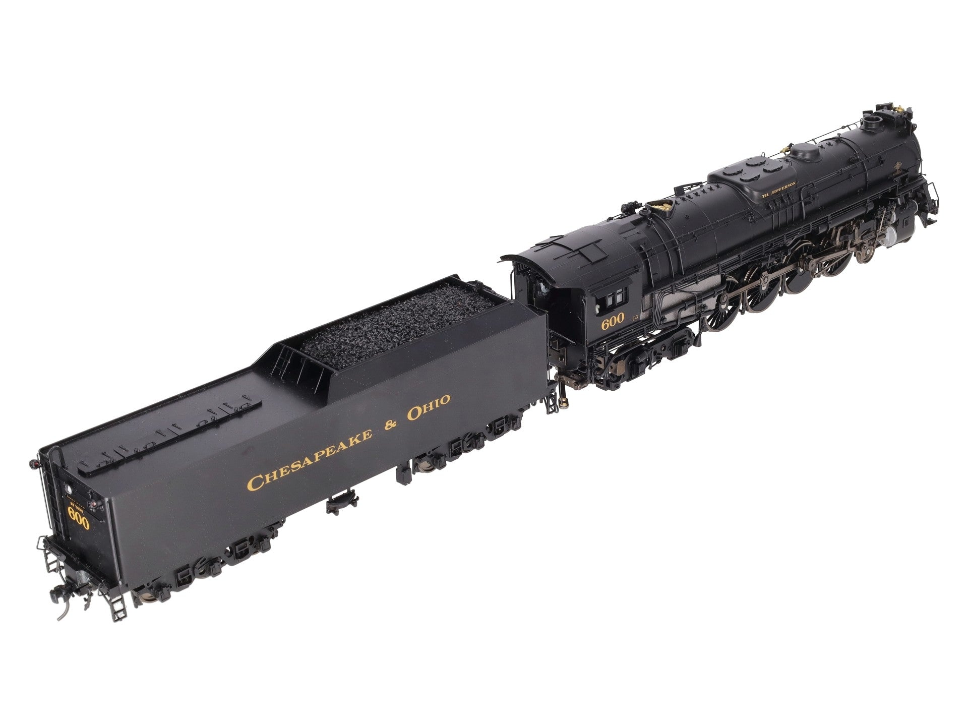 Sunset Models O Brass C&O Greenbrier 4-8-4 Steam Engine & Tender #600 (2-Rail) EX/Box