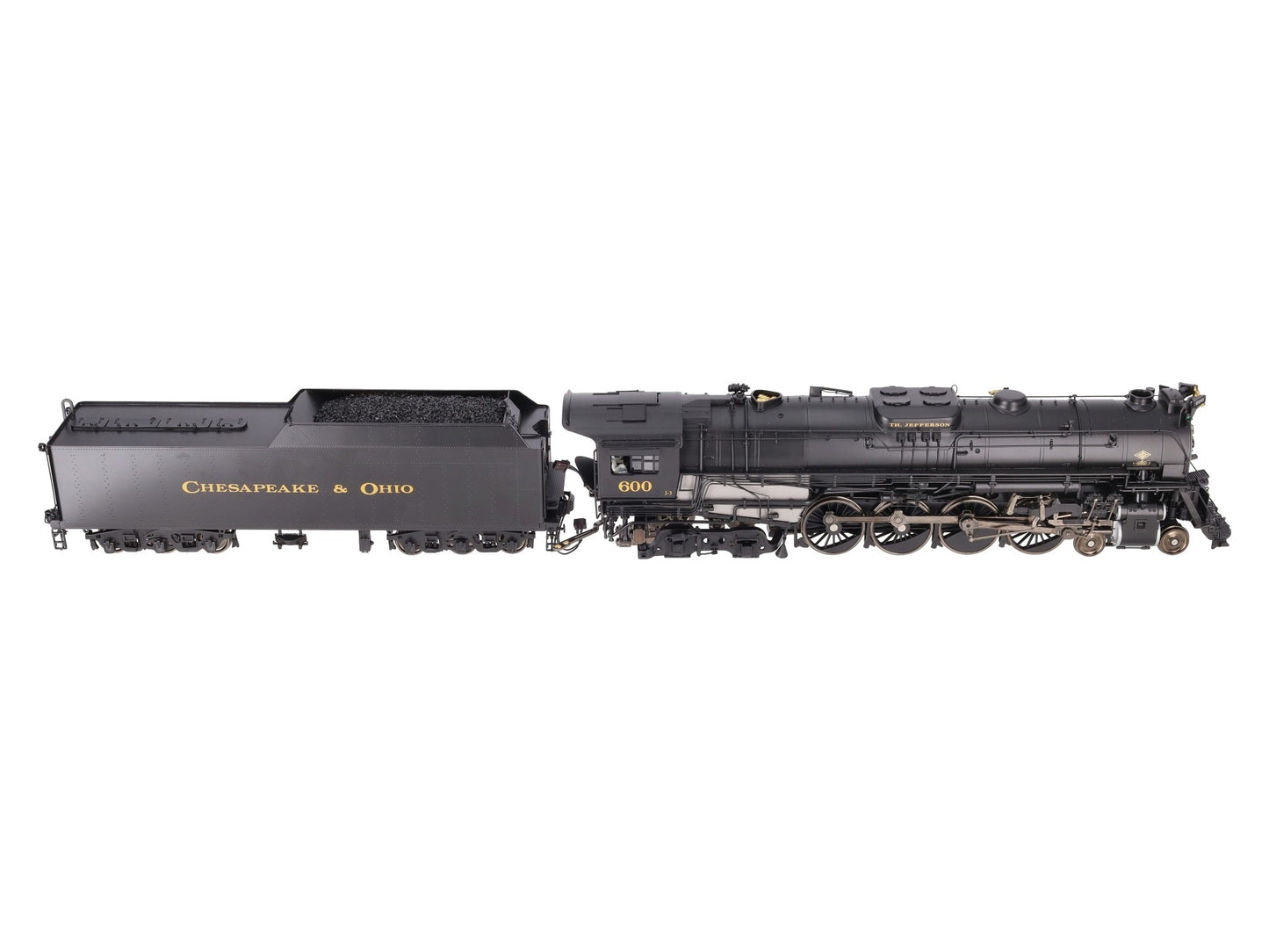 Sunset Models O Brass C&O Greenbrier 4-8-4 Steam Engine & Tender #600 (2-Rail) EX/Box
