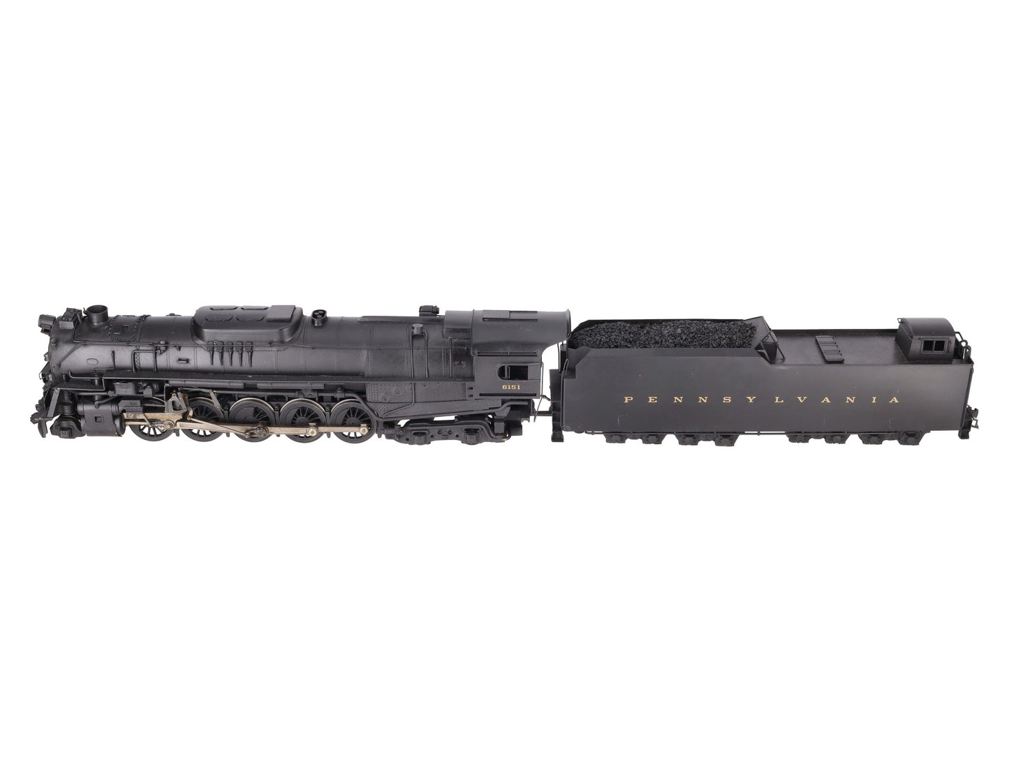 US Hobbies O Scale Brass PRR J1a 2-10-4 Steam Locomotive & Tender #6151 (2-Rail) EX