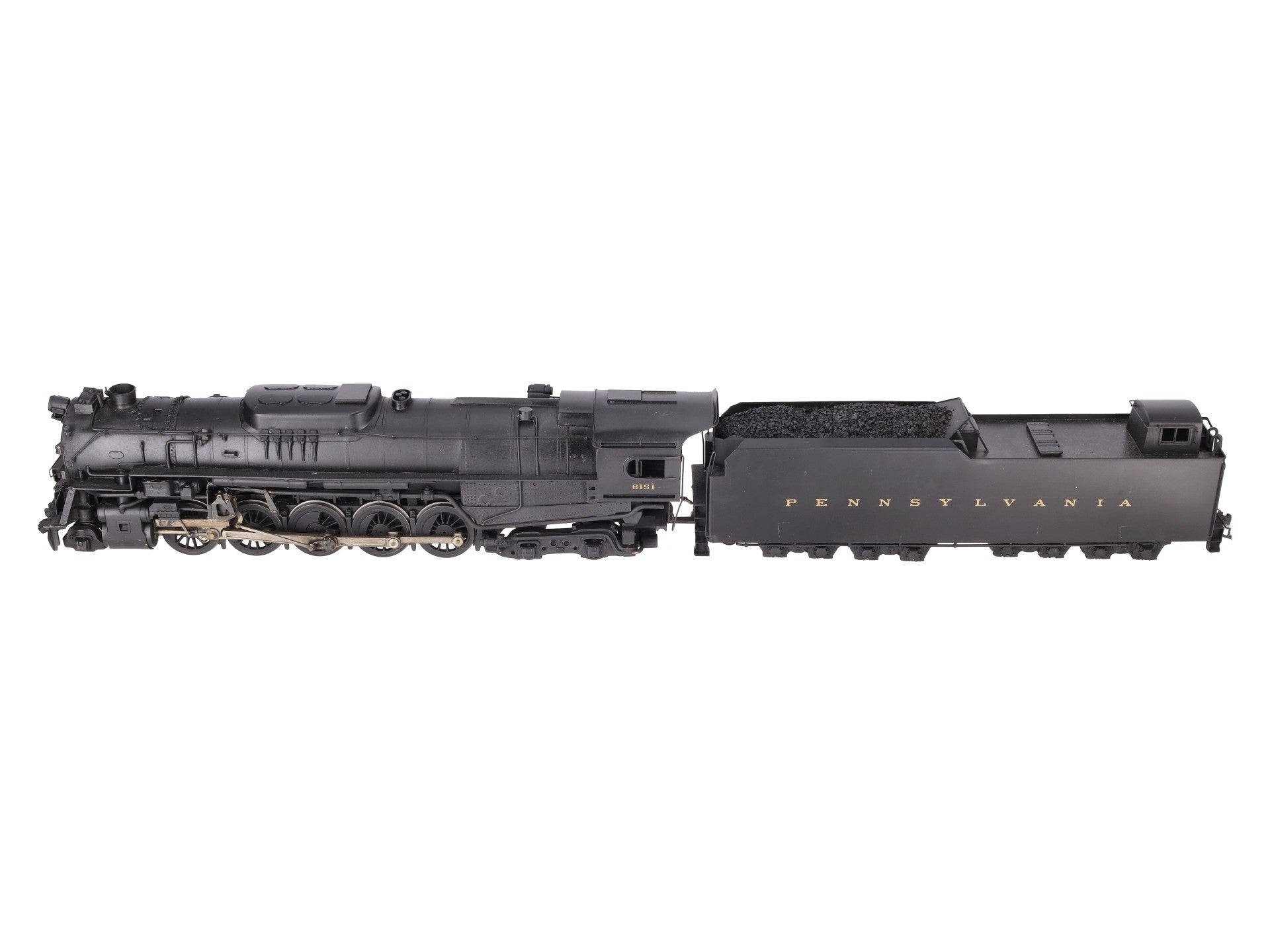 US Hobbies O Scale Brass PRR J1a 2-10-4 Steam Locomotive & Tender #6151 (2-Rail) EX