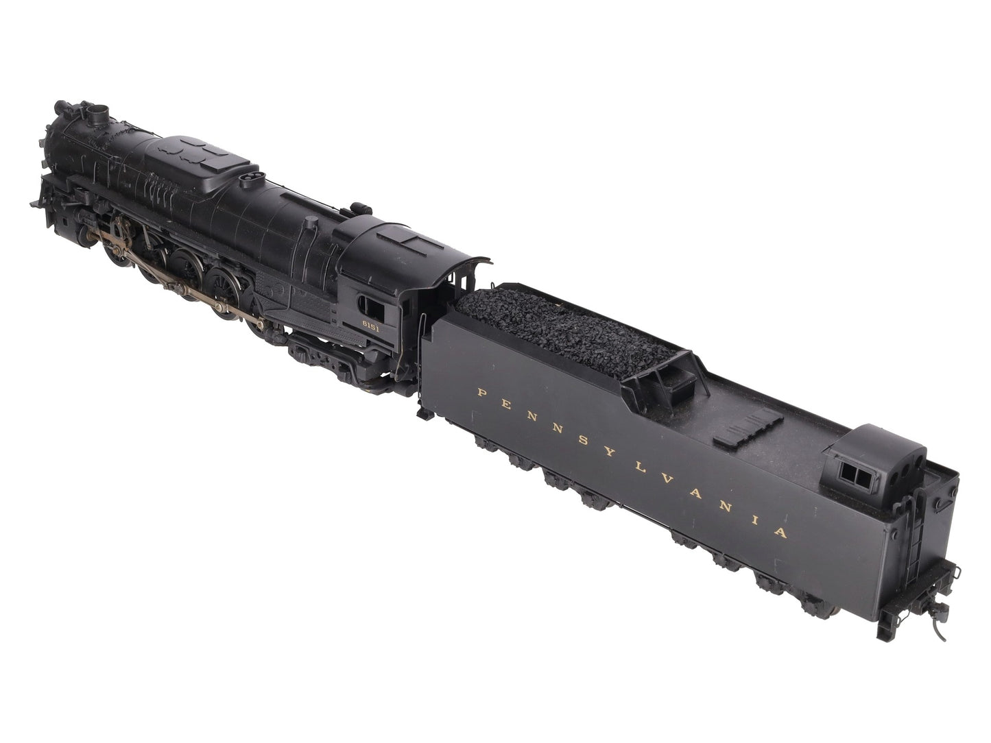 US Hobbies O Scale Brass PRR J1a 2-10-4 Steam Locomotive & Tender #6151 (2-Rail) EX