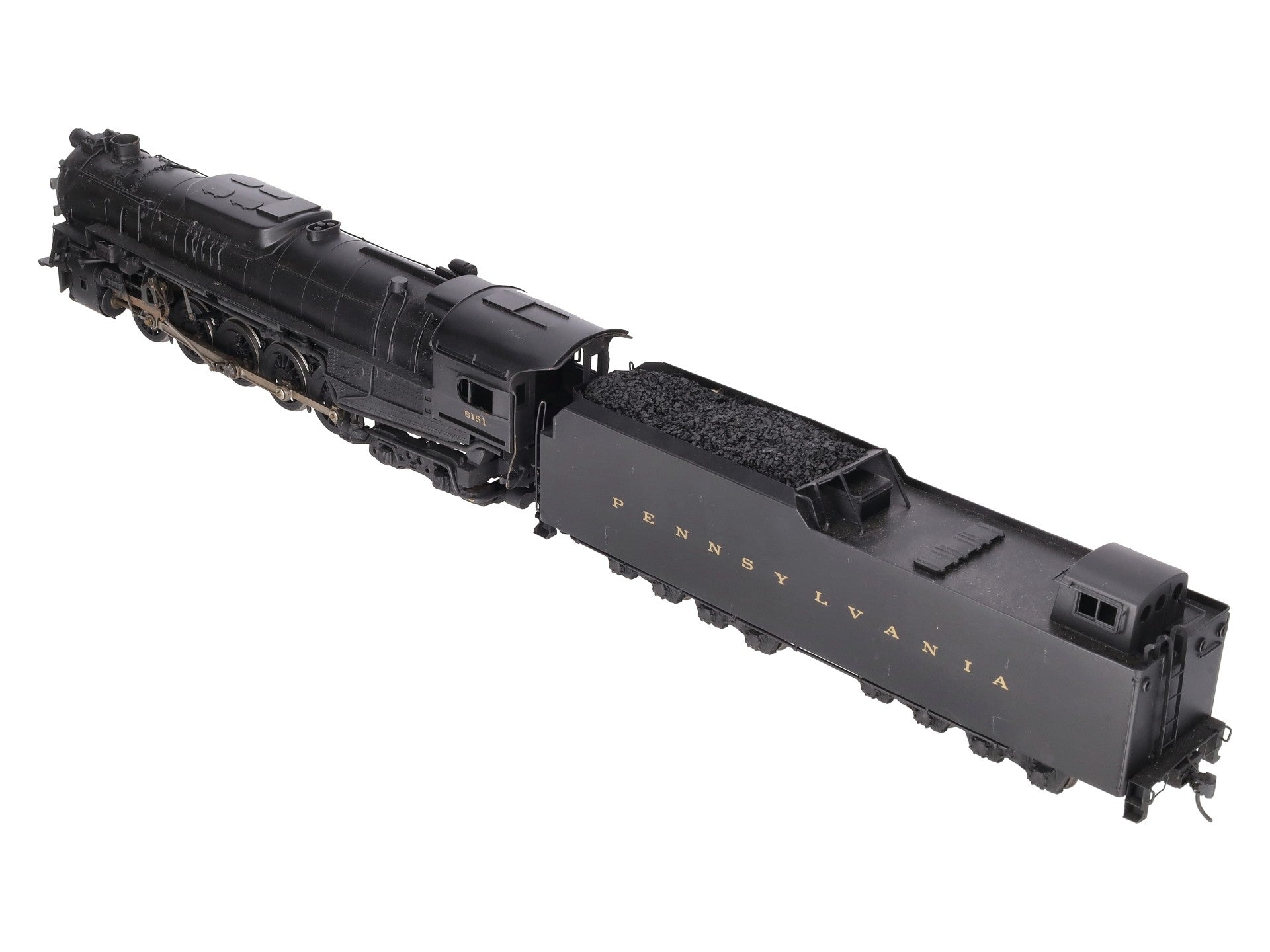 US Hobbies O Scale Brass PRR J1a 2-10-4 Steam Locomotive & Tender #6151 (2-Rail) EX
