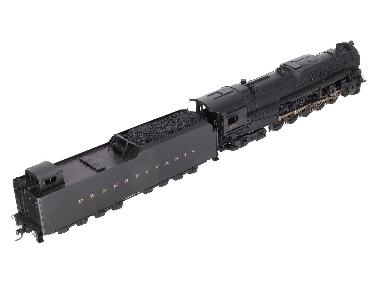 US Hobbies O Scale Brass PRR J1a 2-10-4 Steam Locomotive & Tender #6151 (2-Rail) EX