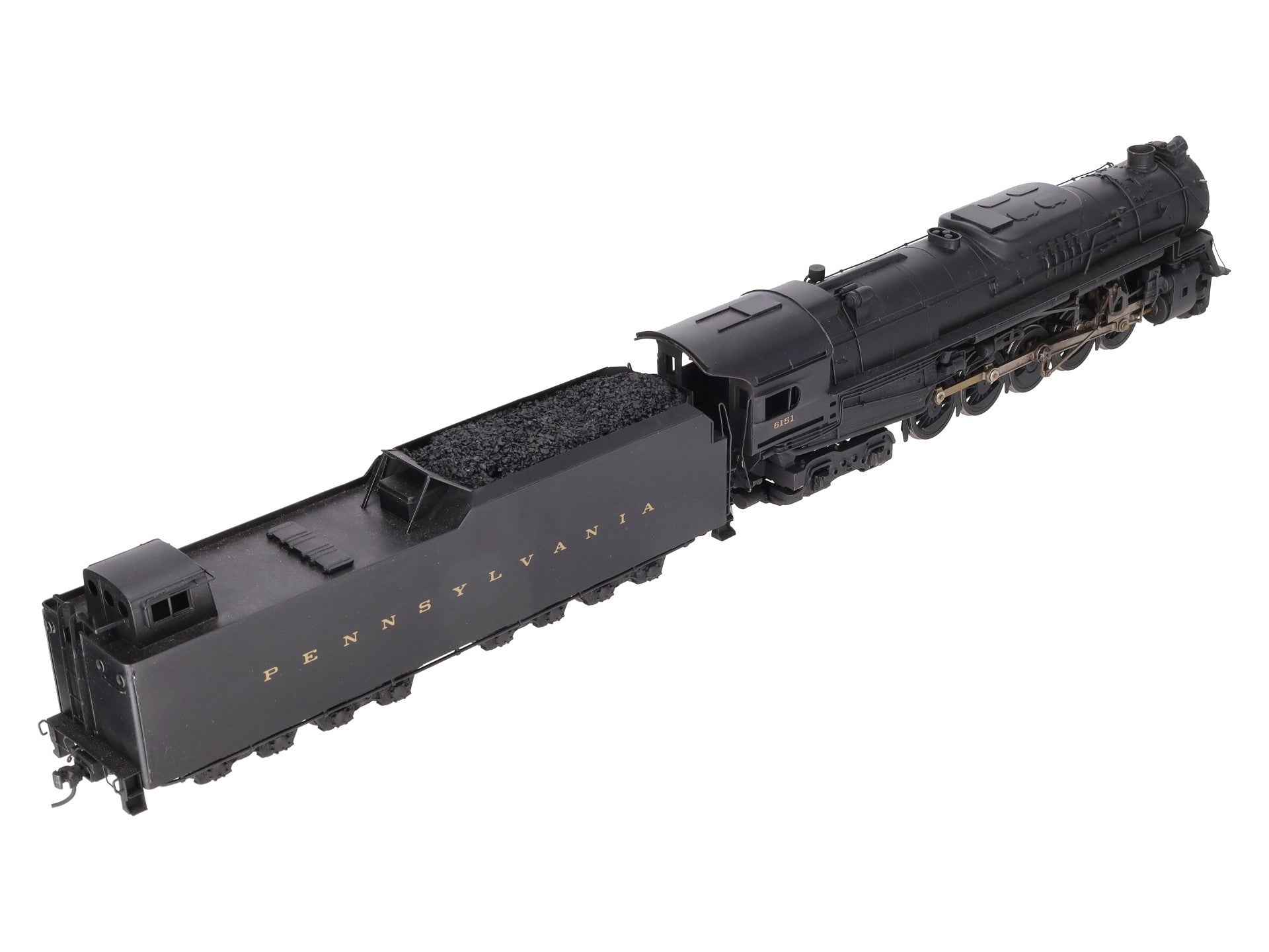 US Hobbies O Scale Brass PRR J1a 2-10-4 Steam Locomotive & Tender #6151 (2-Rail) EX