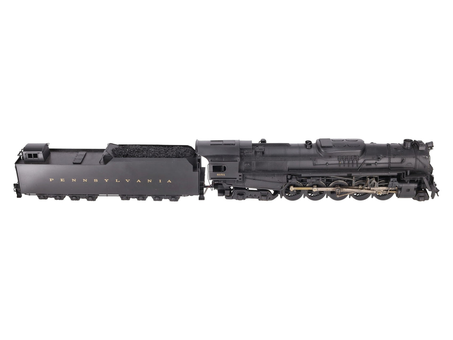 US Hobbies O Scale Brass PRR J1a 2-10-4 Steam Locomotive & Tender #6151 (2-Rail) EX