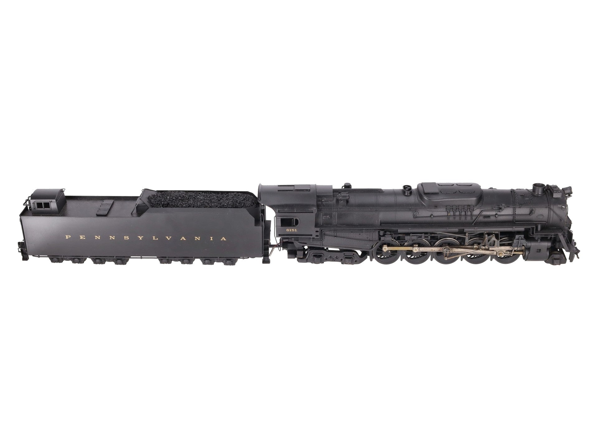 US Hobbies O Scale Brass PRR J1a 2-10-4 Steam Locomotive & Tender #6151 (2-Rail) EX