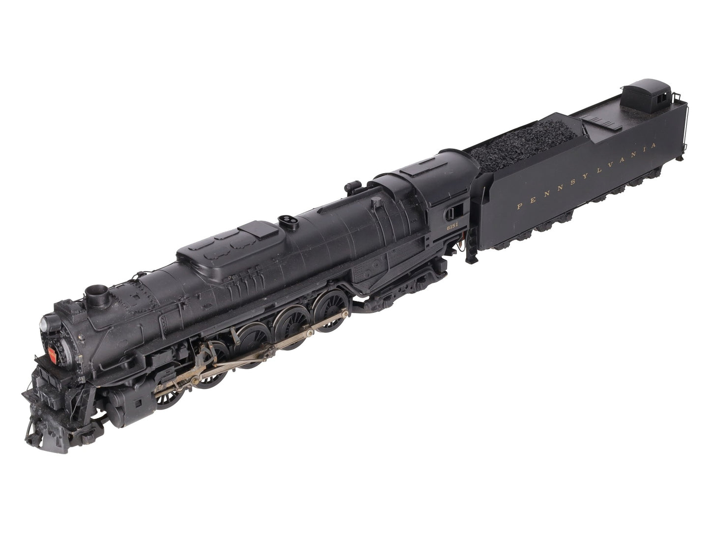 US Hobbies O Scale Brass PRR J1a 2-10-4 Steam Locomotive & Tender #6151 (2-Rail) EX