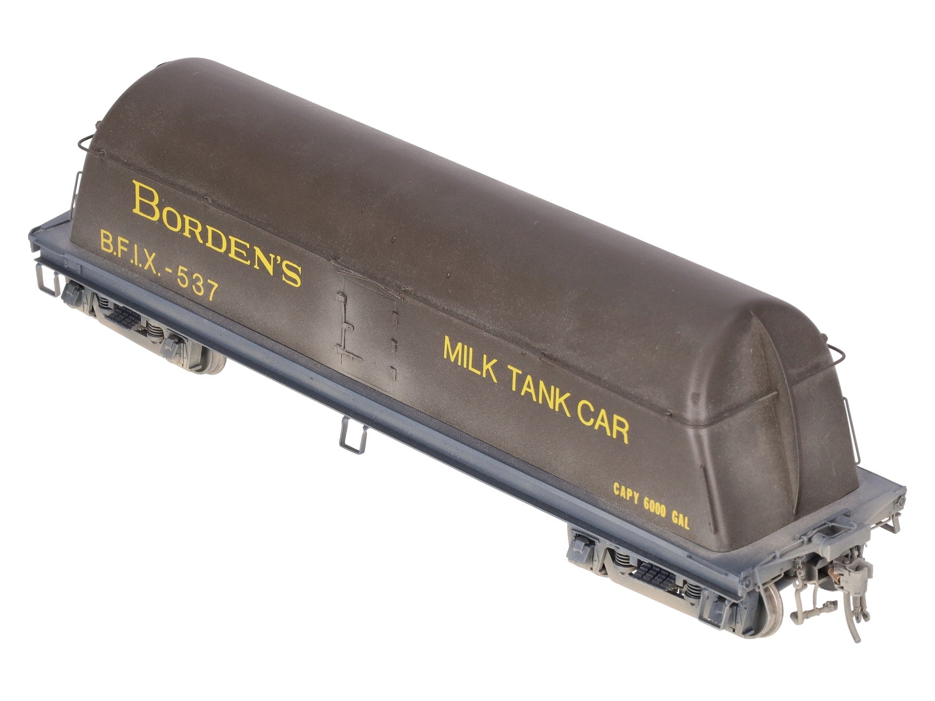 Overland OMI-0089 Brass O Scale Borden Milk Car w/ End Fins (2-Rail) - Custom/Box