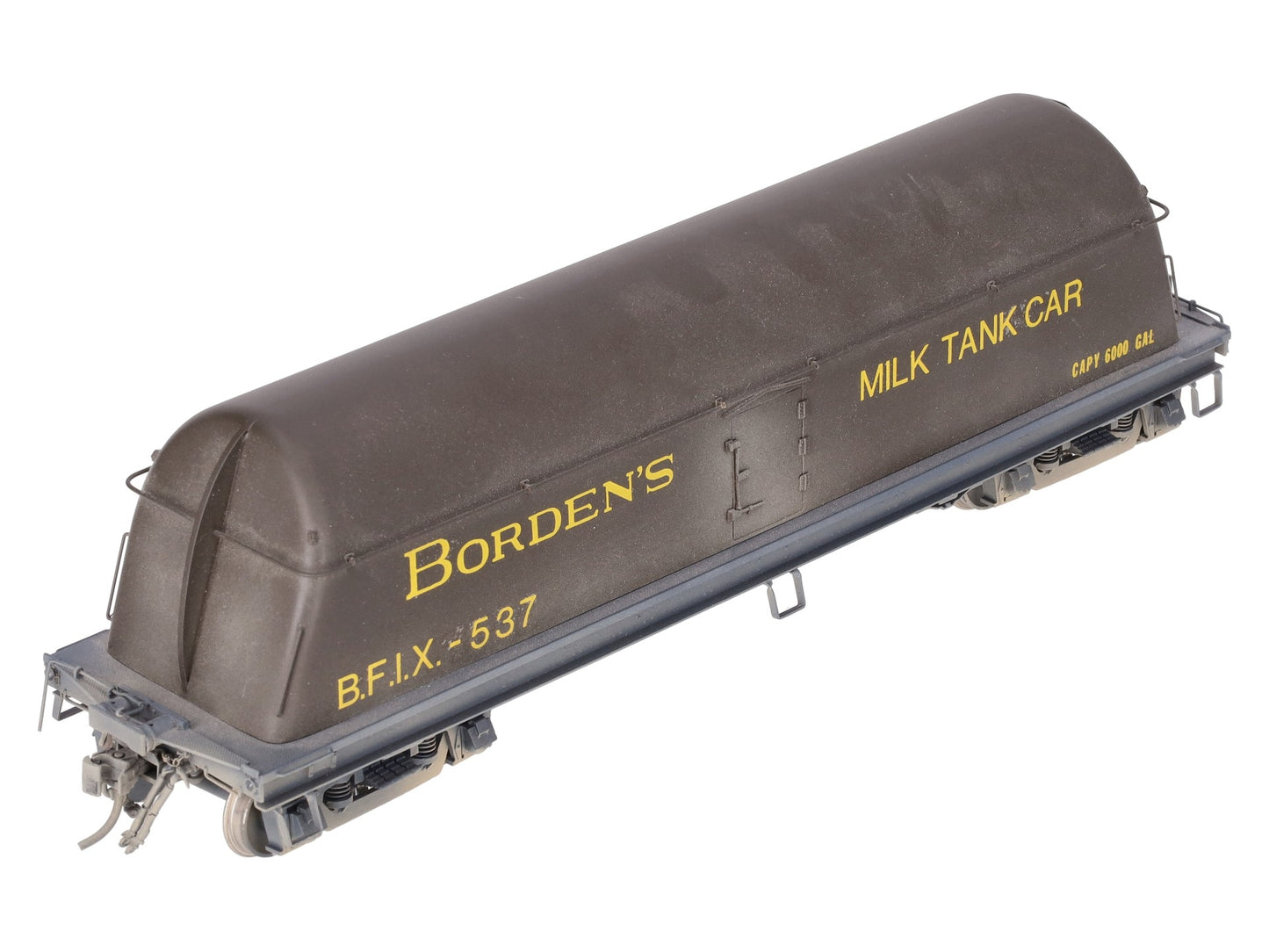 Overland OMI-0089 Brass O Scale Borden Milk Car w/ End Fins (2-Rail) - Custom/Box