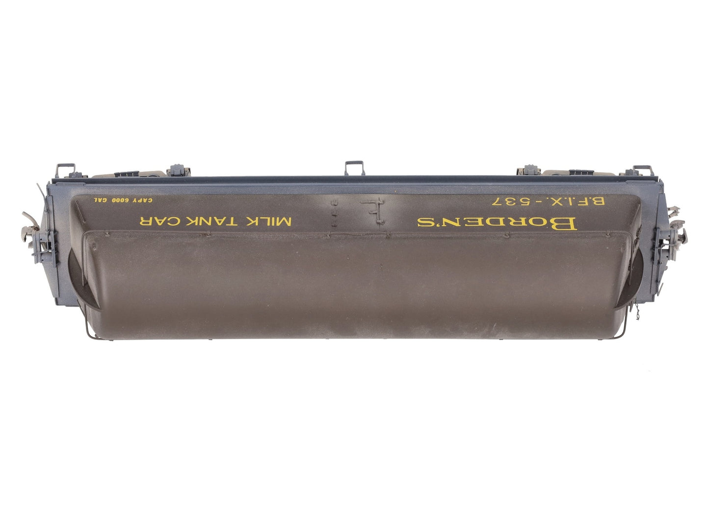 Overland OMI-0089 Brass O Scale Borden Milk Car w/ End Fins (2-Rail) - Custom/Box