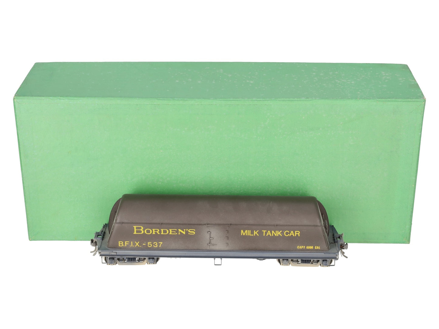 Overland OMI-0089 Brass O Scale Borden Milk Car w/ End Fins (2-Rail) - Custom/Box