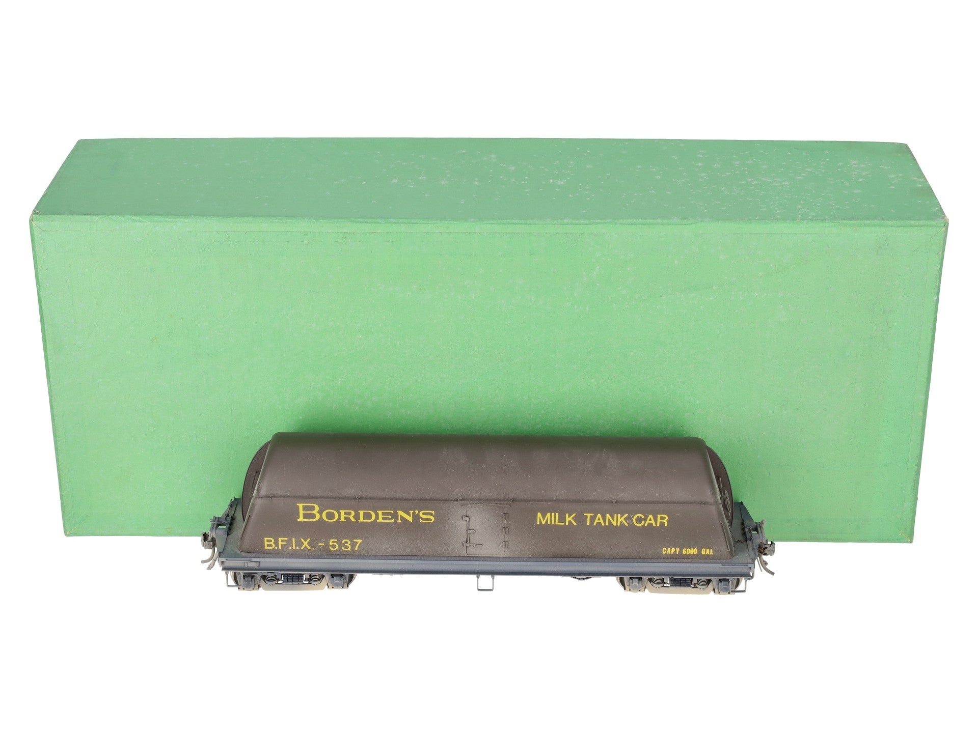 Overland OMI-0089 Brass O Scale Borden Milk Car w/ End Fins (2-Rail) - Custom/Box