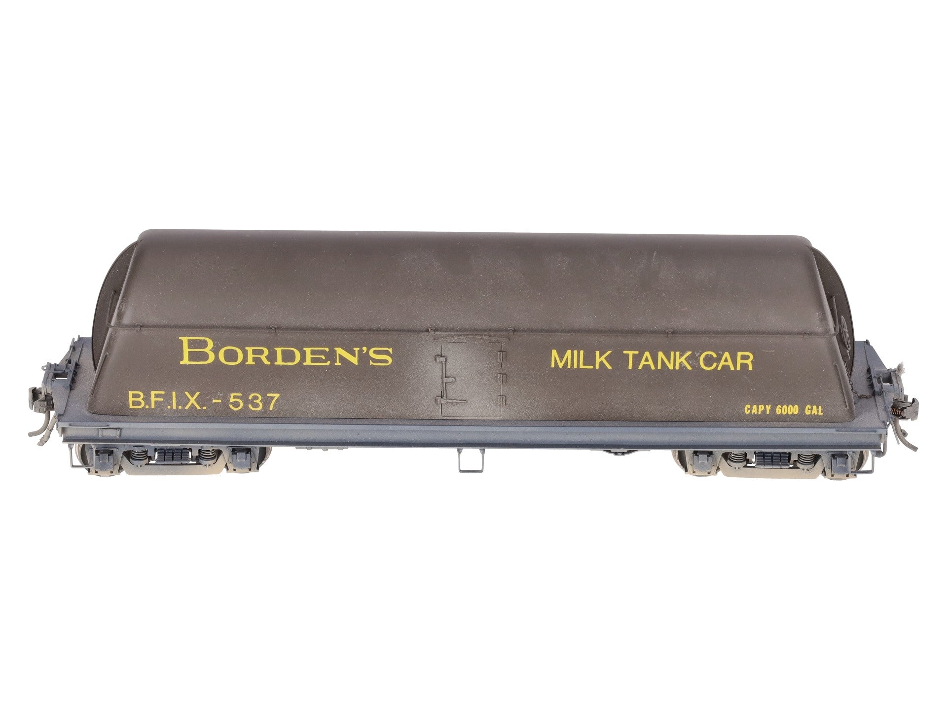Overland OMI-0089 Brass O Scale Borden Milk Car w/ End Fins (2-Rail) - Custom/Box