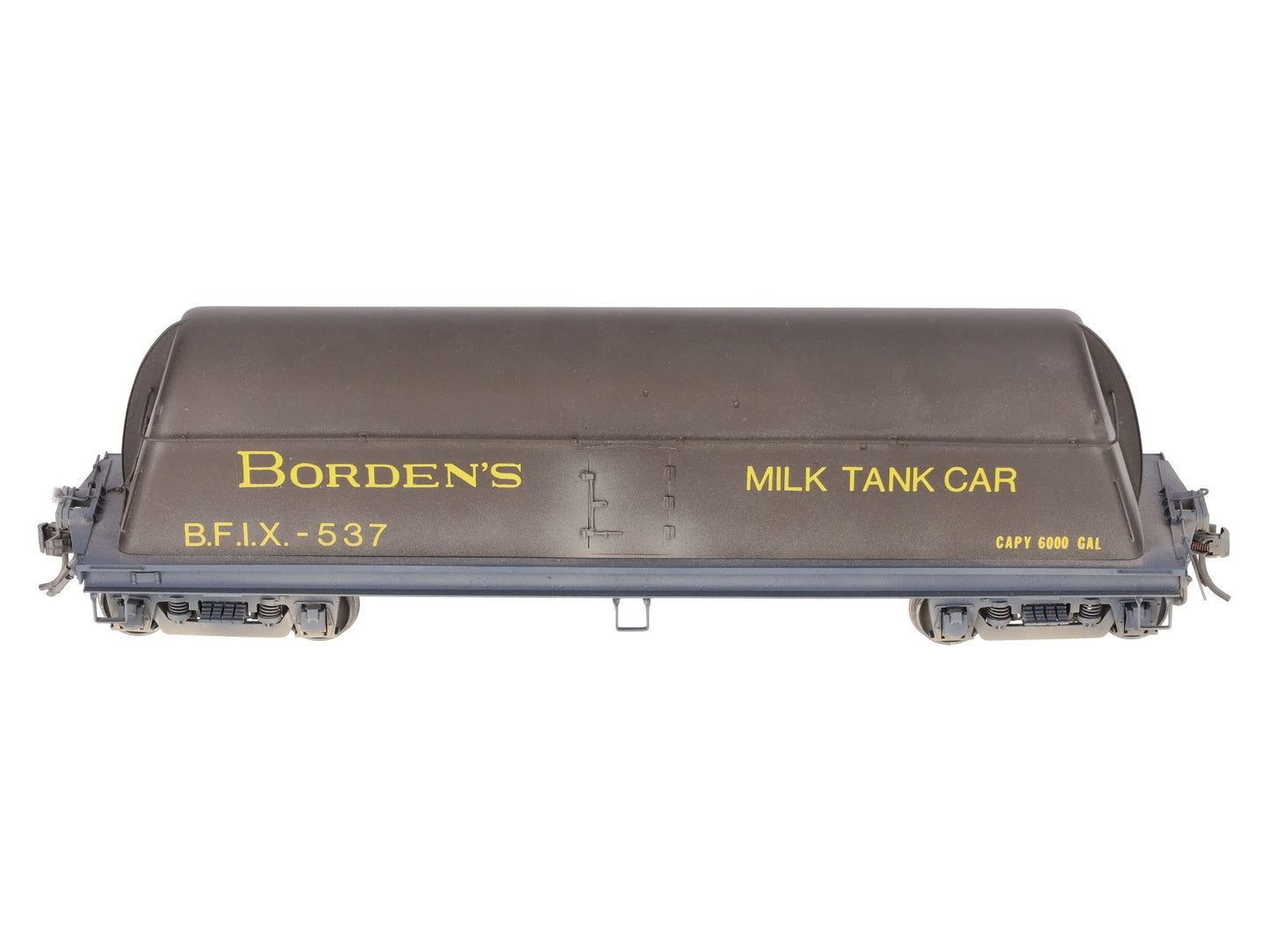 Overland OMI-0089 Brass O Scale Borden Milk Car w/ End Fins (2-Rail) - Custom/Box