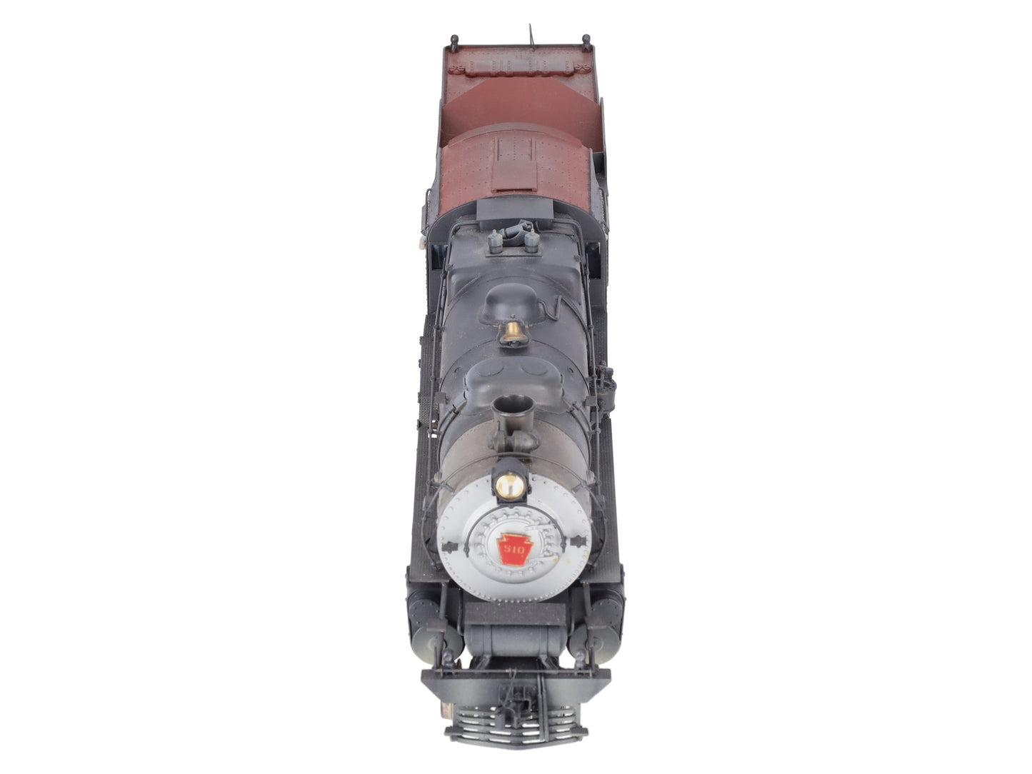 O Scale 2-Rail Brass PRR 4-6-0 Steam Engine & Tender #510 - Painted