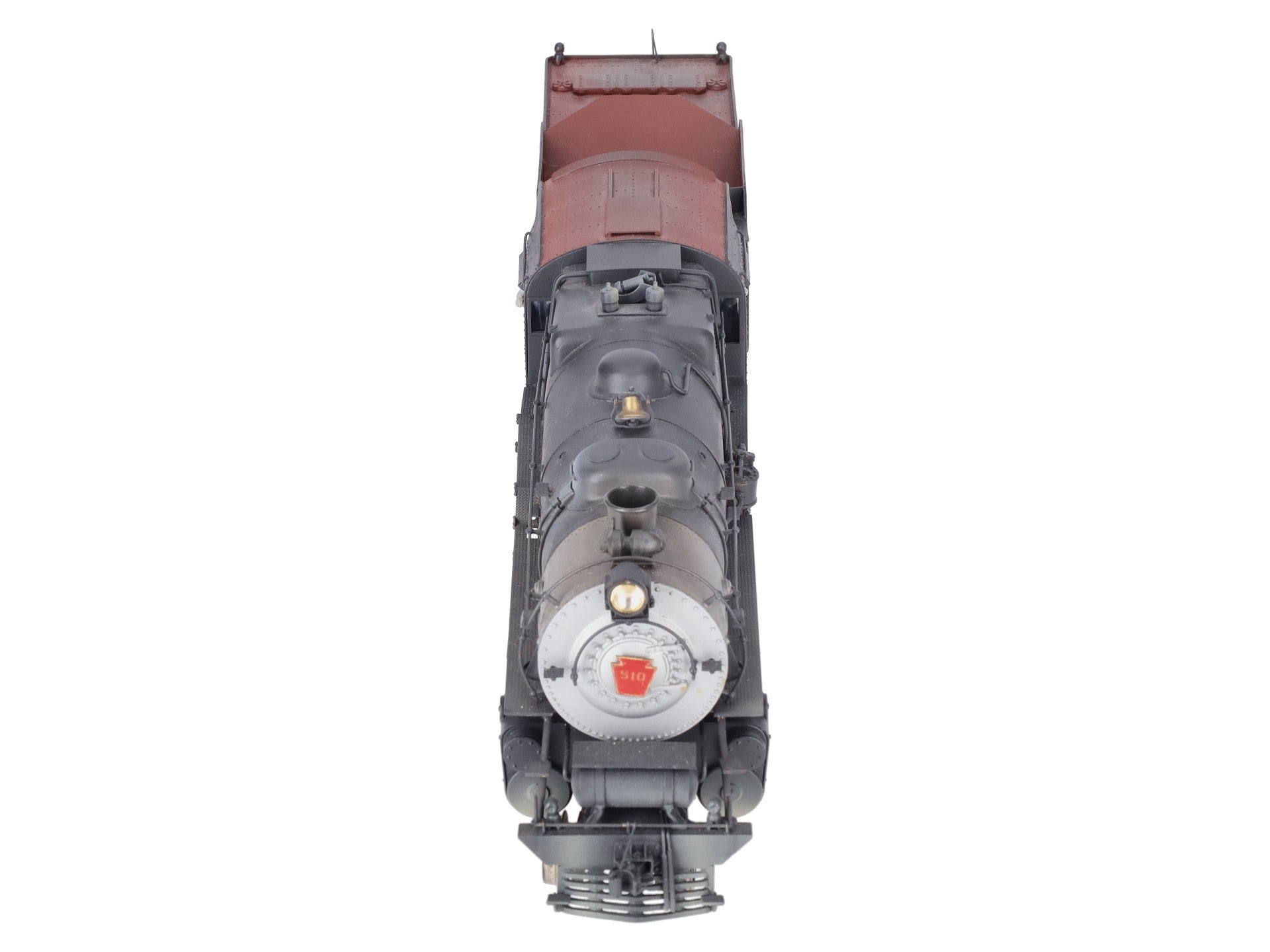 O Scale 2-Rail Brass PRR 4-6-0 Steam Engine & Tender #510 - Painted