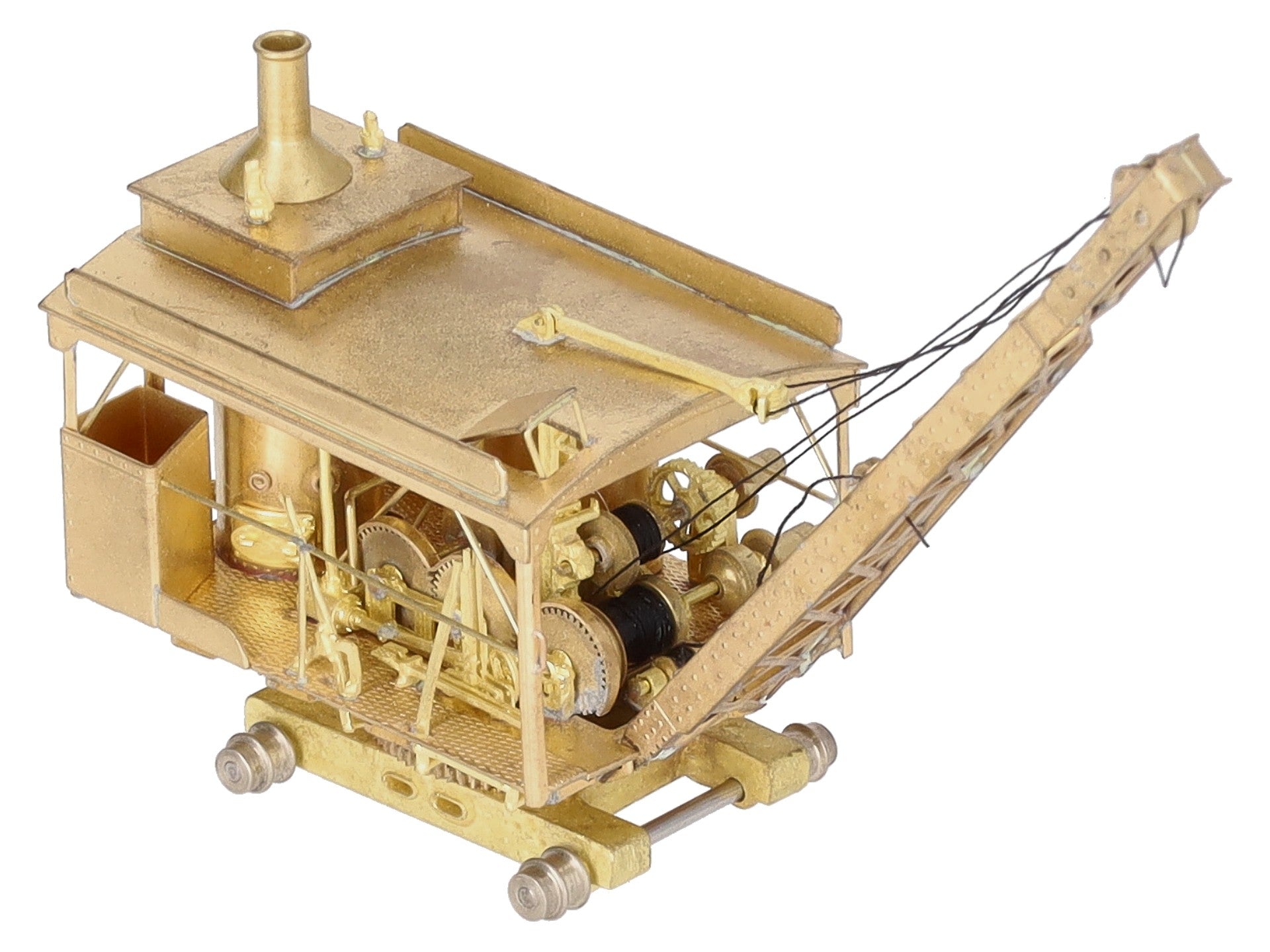 Overland 1333 BRASS HO Scale A.H.Log Loader on Dollies EX/Box