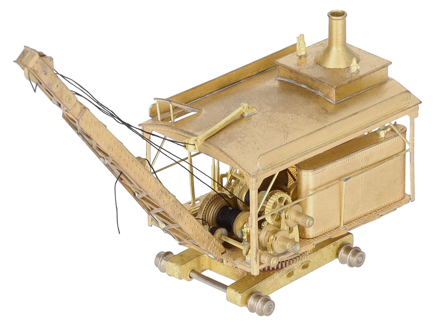 Overland 1333 BRASS HO Scale A.H.Log Loader on Dollies EX/Box