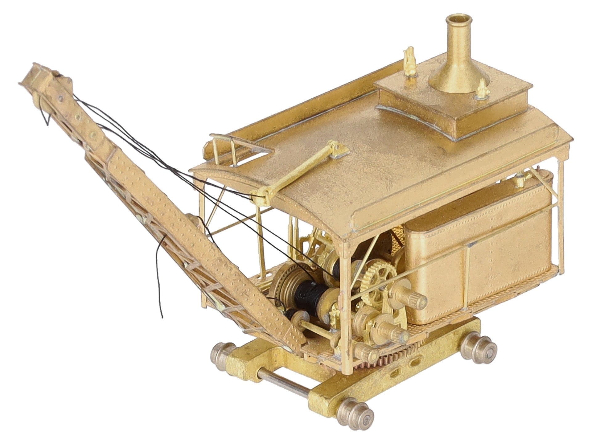 Overland 1333 BRASS HO Scale A.H.Log Loader on Dollies EX/Box