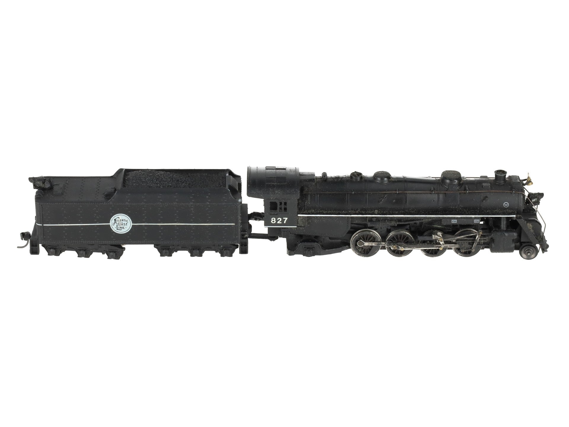 Mantua 4073 HO Atlantic Coast Line 2-8-2 Steam Locomotive & Tender #827-Custom VG/Box
