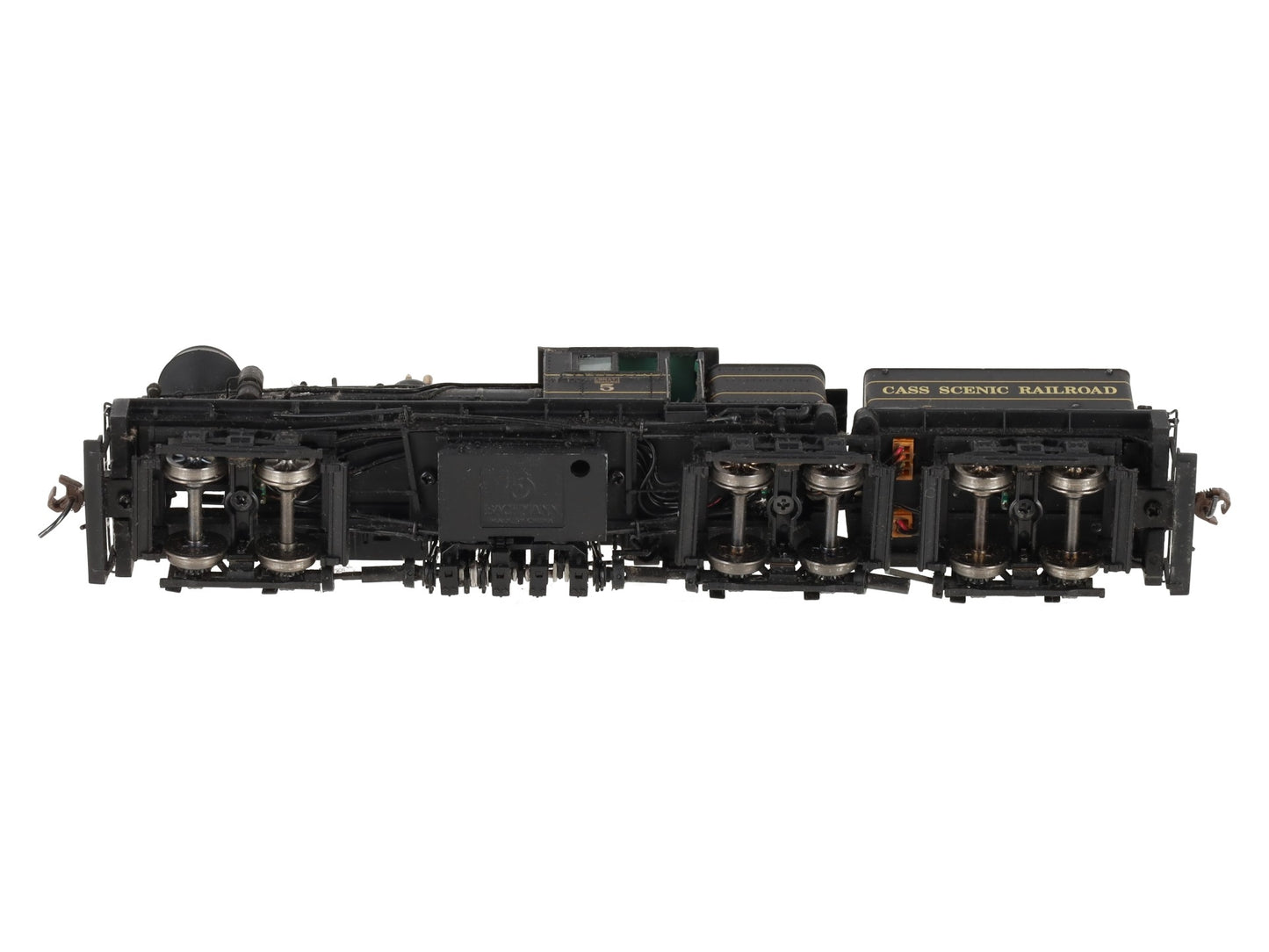 Bachmann 81906 HO Cass Scenic 80-Ton Three Truck Shay Locomotive & Tender #5 VG/Box