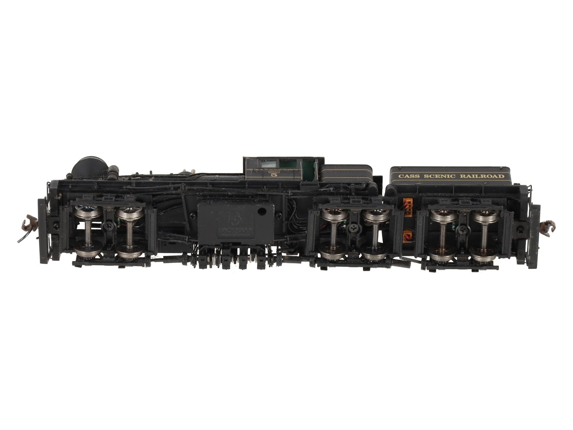 Bachmann 81906 HO Cass Scenic 80-Ton Three Truck Shay Locomotive & Tender #5 VG/Box