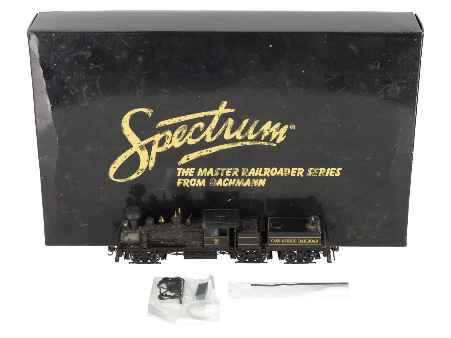 Bachmann 81906 HO Cass Scenic 80-Ton Three Truck Shay Locomotive & Tender #5 VG/Box