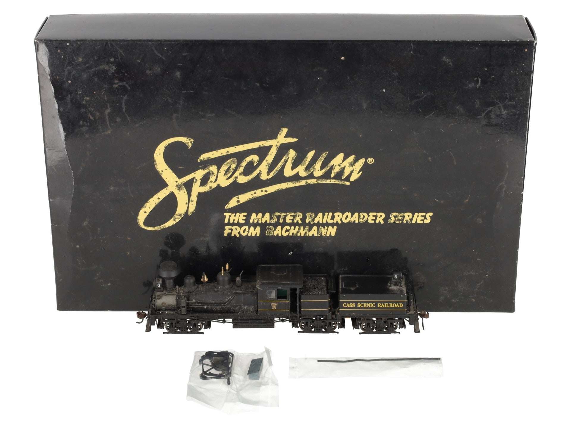 Bachmann 81906 HO Cass Scenic 80-Ton Three Truck Shay Locomotive & Tender #5 VG/Box