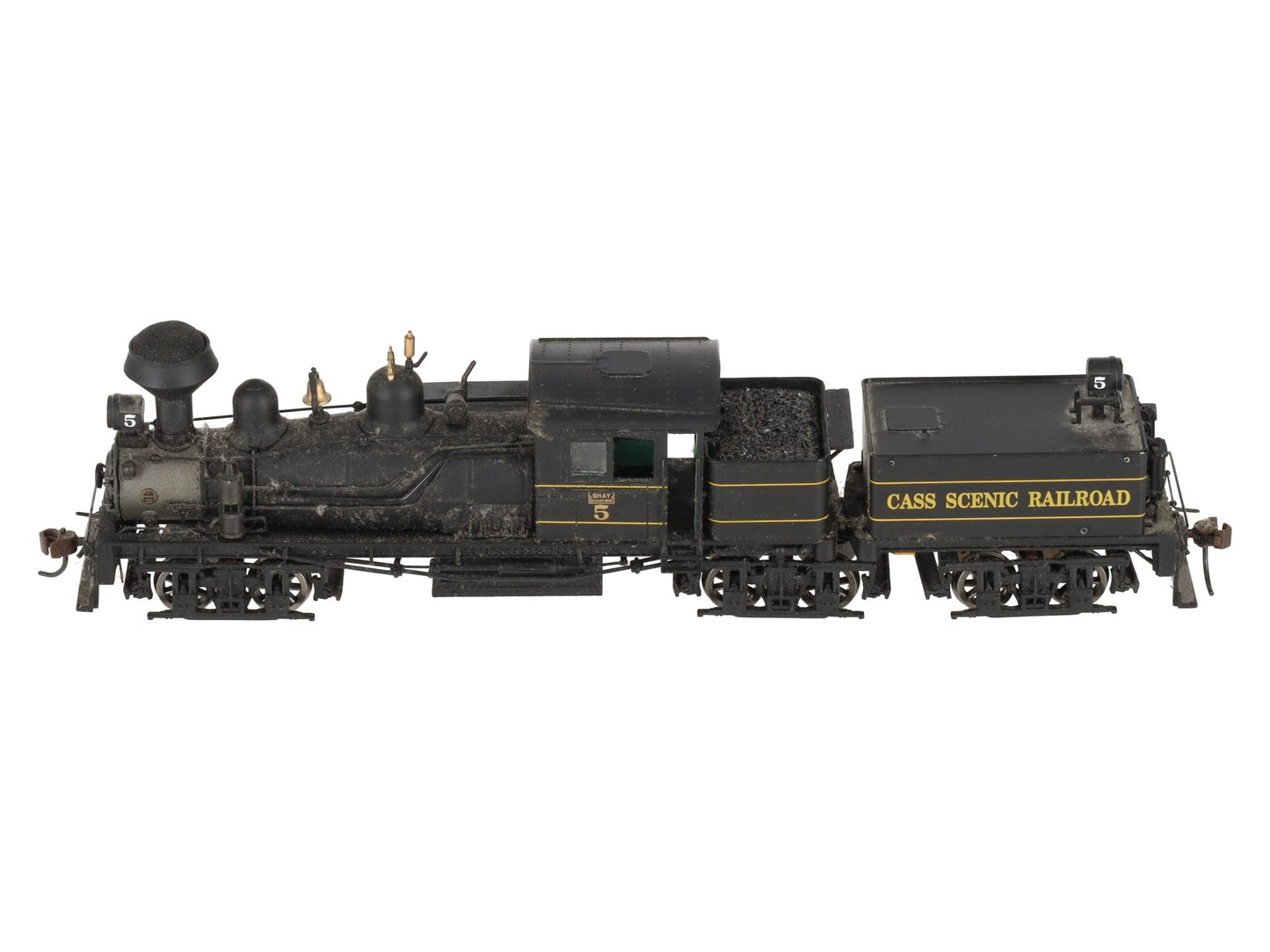 Bachmann 81906 HO Cass Scenic 80-Ton Three Truck Shay Locomotive & Tender #5 VG/Box