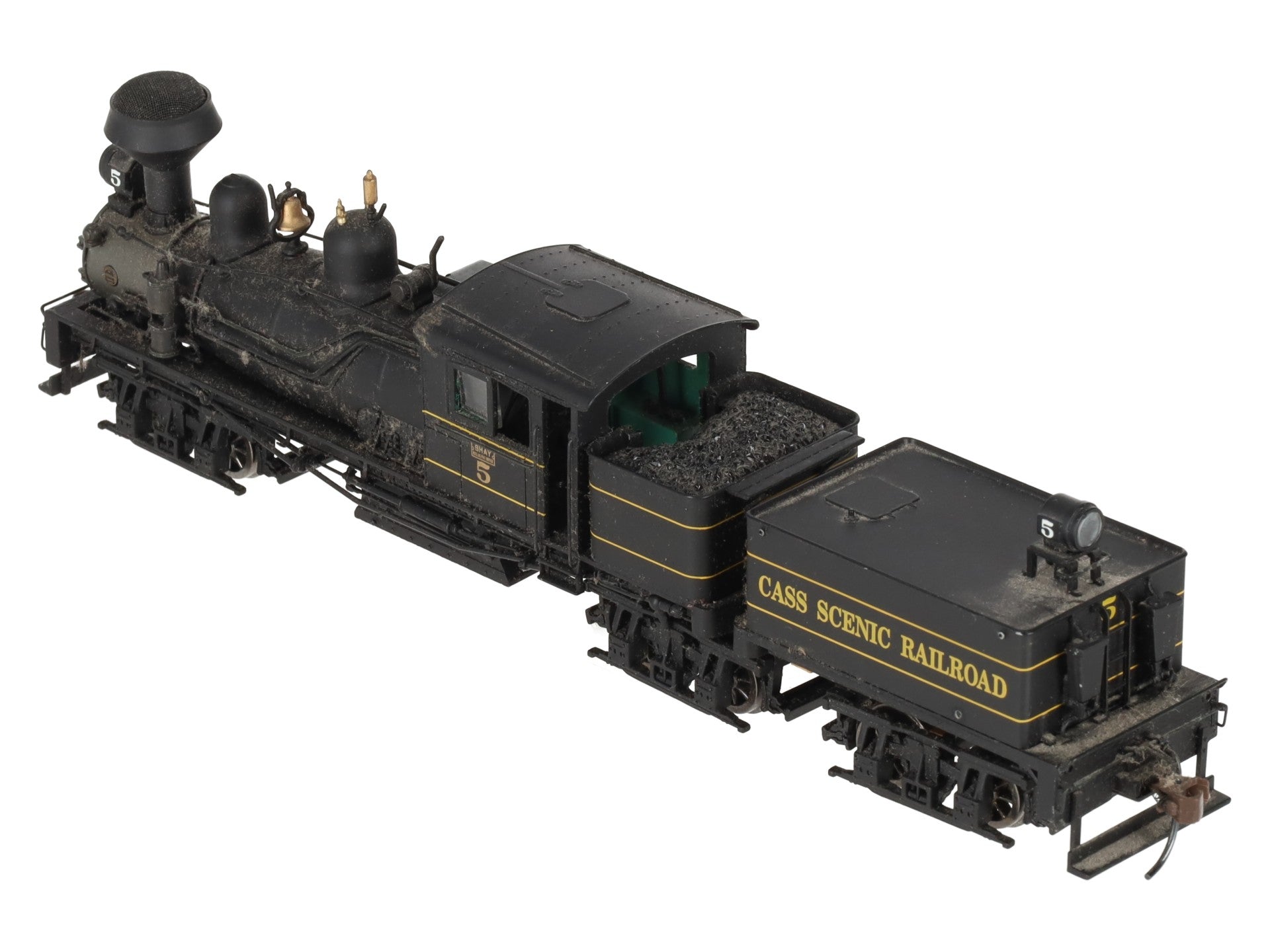 Bachmann 81906 HO Cass Scenic 80-Ton Three Truck Shay Locomotive & Tender #5 VG/Box