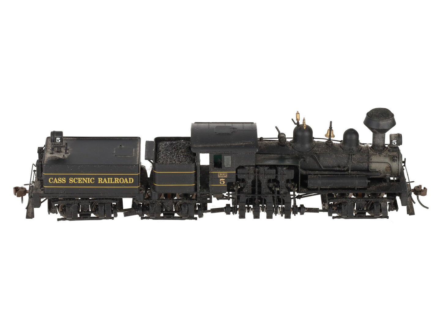 Bachmann 81906 HO Cass Scenic 80-Ton Three Truck Shay Locomotive & Tender #5 VG/Box