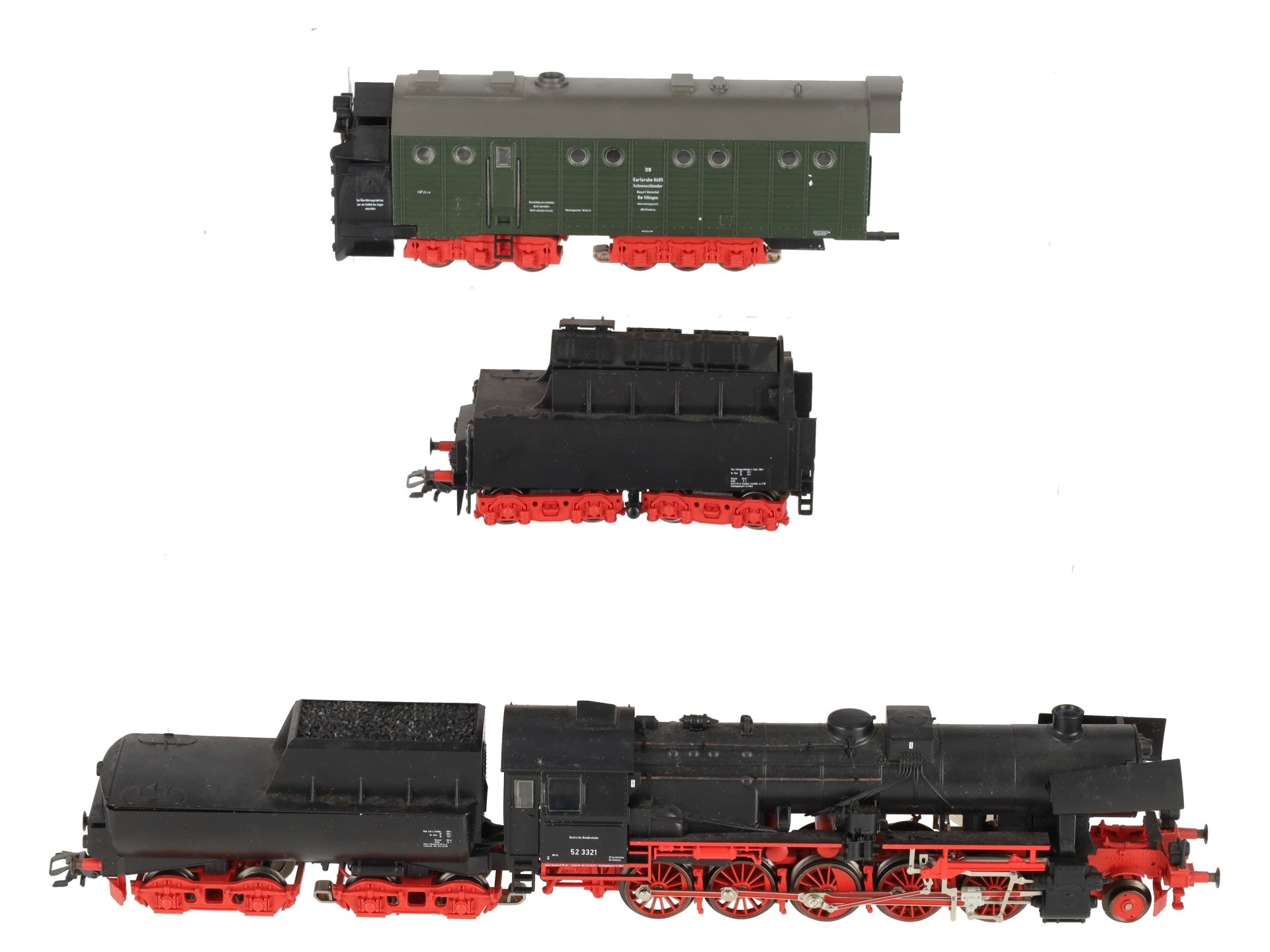 Marklin 28830 HO Scale Deutsche Bahn Steam Powered Rotary Snow Plow Train Set EX/Box